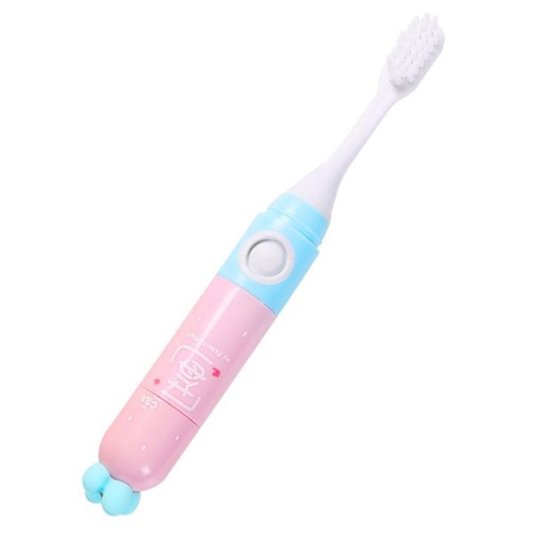 

children creative electric toothbrush portable mini ultrasound couple kids cartoon travel set