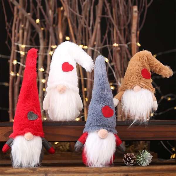 

#25 christmas decoration plush long hat forest man figurine faceless doll