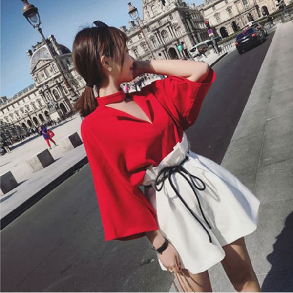 

fashion women short sleeve t-shirt + wide leg shorts tracksuit summer 2 piece set women clothing casual conjuntos de mujer, White