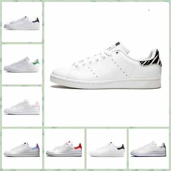 

asmit1 men women original smith casual shoes triple black white blue red pink green silver mens stan fashion leather sport flats