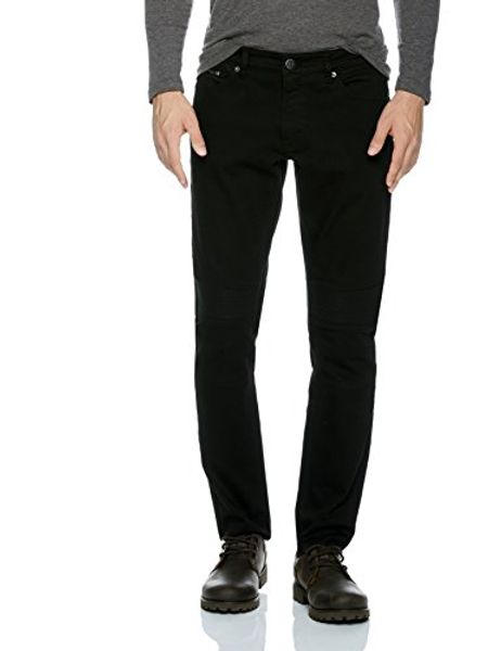 

quality durables co. men's stretch slim fit moto jean, Blue