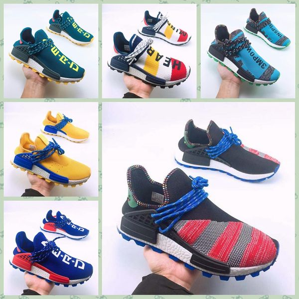 

andh2a 2019 pharrell williams human race nmd бег спортивная обувь черный белый primeknit pk runner xr1 r1 мужчины женщины вскользь кроссовки
