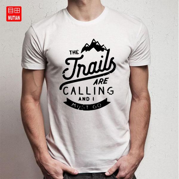

the trails are calling triblend art t shirt, White;black