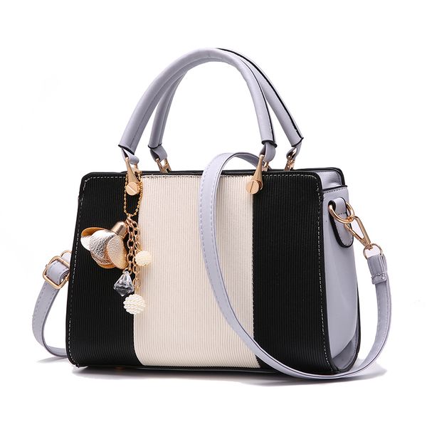 

women chains rivet totes panelled small handbag party purse crossbody messenger shoulder bags