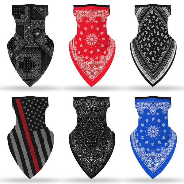 

vfdgh outdoor cycling face sun protection face mouth cover camping hiking magic scarf bandana bicycle headwear magic dust cover scarf, Black
