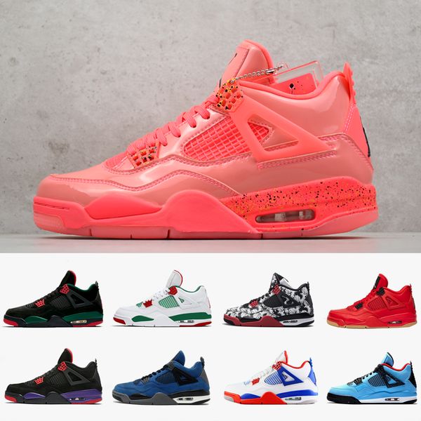 

2019 4 Basketball Shoes Hot Punch Cactus Jack NRG Raptors Royalty Tattoo 4S Singles Day White Cement Mens Sports Sneakers Designer Shoes