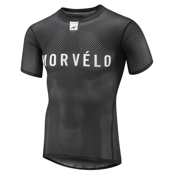 

команда morvelo 2020 дорожный велосипед верхом базового слой мужчина лето короткого рукава свет жаккард сетка цикл белье капа баз де ciclism, Black;red