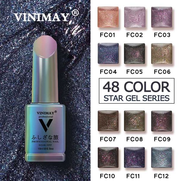 

nail gel vinimay bling glitter polish varnish uv soak off gellak gelpolish art design primer manicure nails lacque, Red;pink
