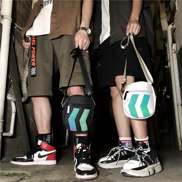 

new bags for men pack male shoulder bag waist reflective bags waterproof brand anti theft chest fashion hip-hop crossbody
