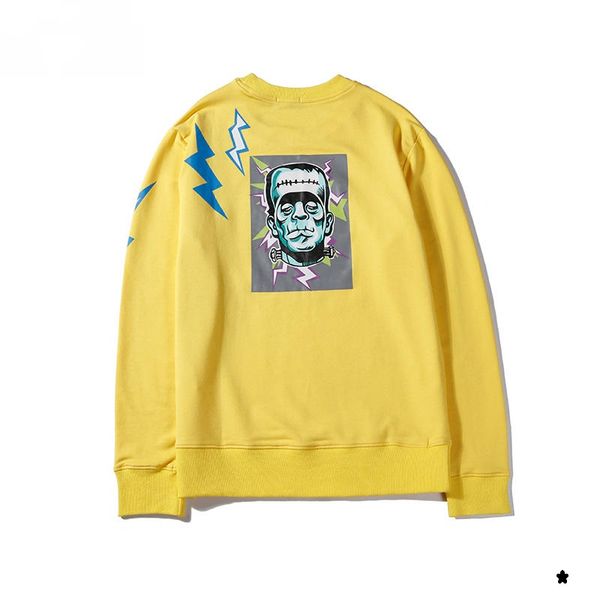 

mens designer hoodies luxury man womens hoodies streetwear fashion brand pullovers long-sleeves lightning printing 3 colors highly quality, Black