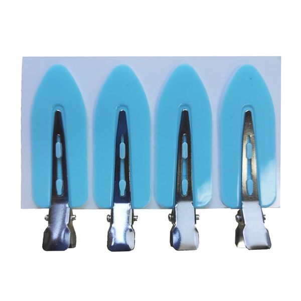 

4pcs no bend seamless curl pin hair clips clamps for makeup hairstyling blue, Brown