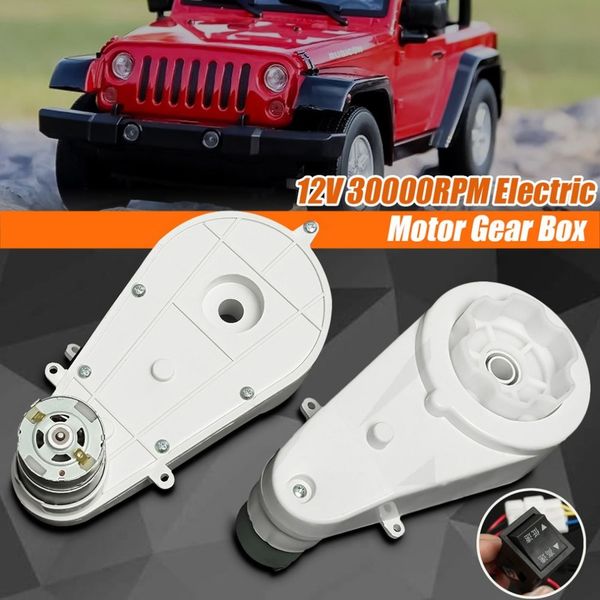 

2pcs 12v 30000rpm practical electric motor gear box for kids bike bicycle ride on car toy high torque low noise adjustable