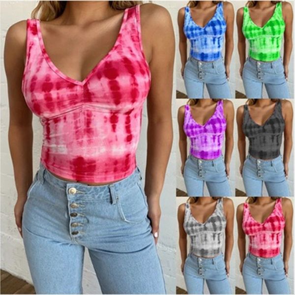 

2020 sleeveless v-neck printed vest 2020 sleeveless v-neck printed vest, White