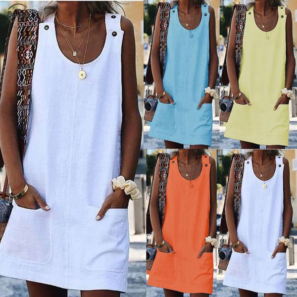 

2020 new arrival dress for women summer beach solid dresses o neck short sleeve fashion swing loose dress vestido, Black;gray