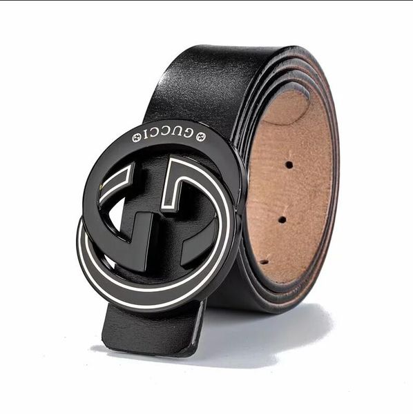 

spring 2019 with men and women's water diamond fashion korean casual automatic buckle belt for men and women black width 3.8cm, Black;brown