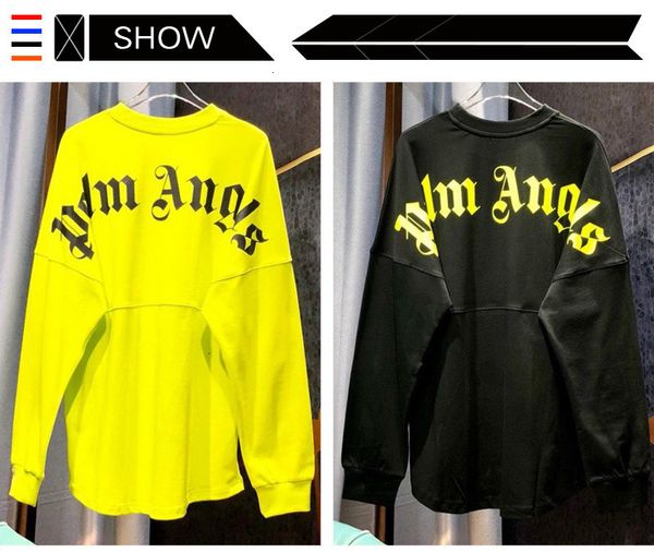 

hip-hop style long sleeve t shirt for men and women original design and personality streetwear letter printing comfort, Black