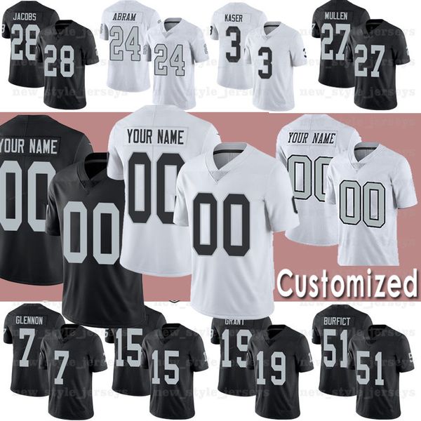 

las men vegasraidersjersey 91 benson mayowa 13 hunter renfrow 64 richie incognito football jerseys, Black;red