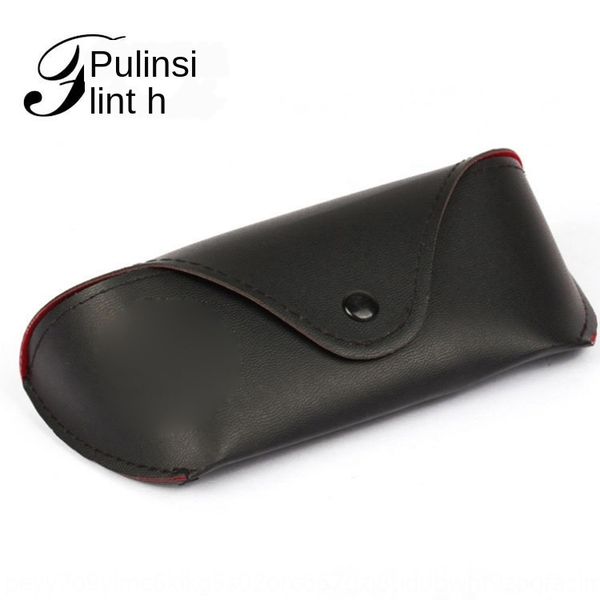 

3026 case sun case special leather soft bag button glasses box sun glasses box