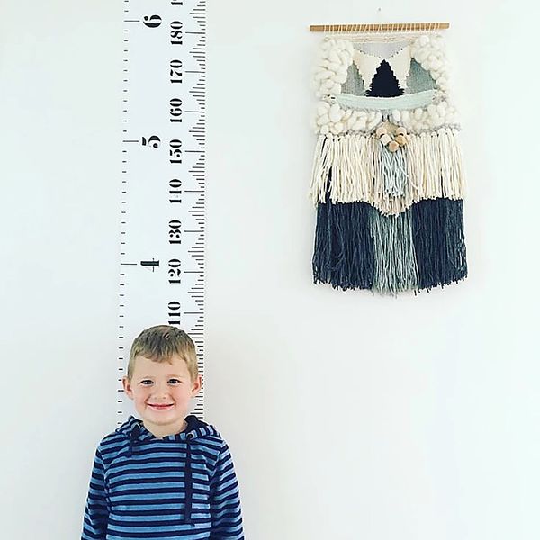 

nordic simple style kids height ruler baby growth chart space saving hanging height measure ruler for kids wall ornament home de