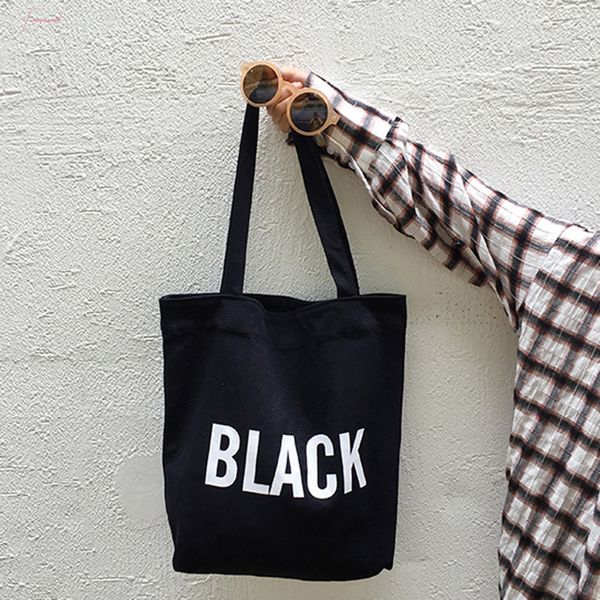 

fashion women art canvas handbag geometric pleated letter shoulder bags large capacity shopping bag simple purse yj