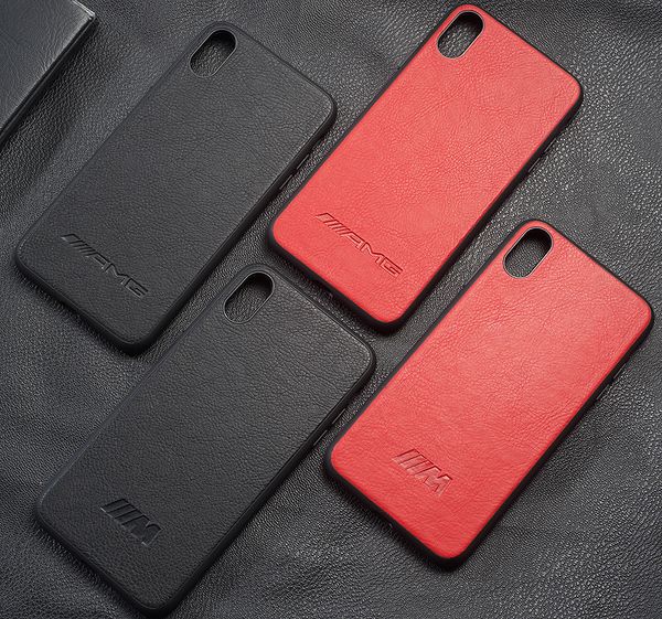 

PU кожаный чехол для BMW AMG спортивный автомобиль для iPhone XS Max XR XS X 8 Plus 7 7Plus 6S 6 Plus