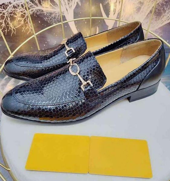 

orignal box] luxury new mens formal slip-on gentleman wedding dress drive dragon design shoes size 38-44, Black