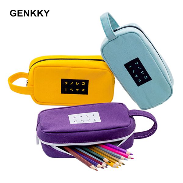 

1pcs school pencil case colorful large capacity pencil bags pen box pouch case school student office stationary supplies