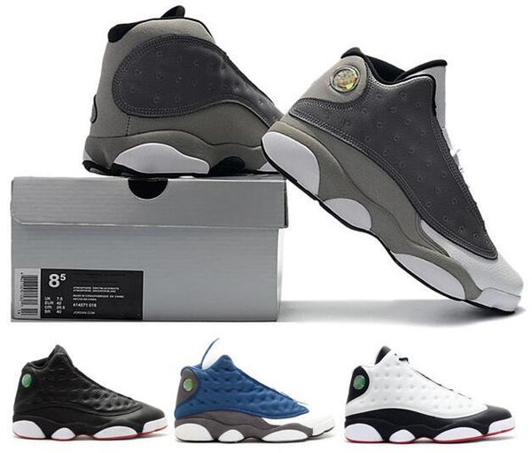 

13 atmosphere grey 13s barons atmosphere grey dirty bred 2013 release barons sneakers with box wholesale men women basketball shoes, Black