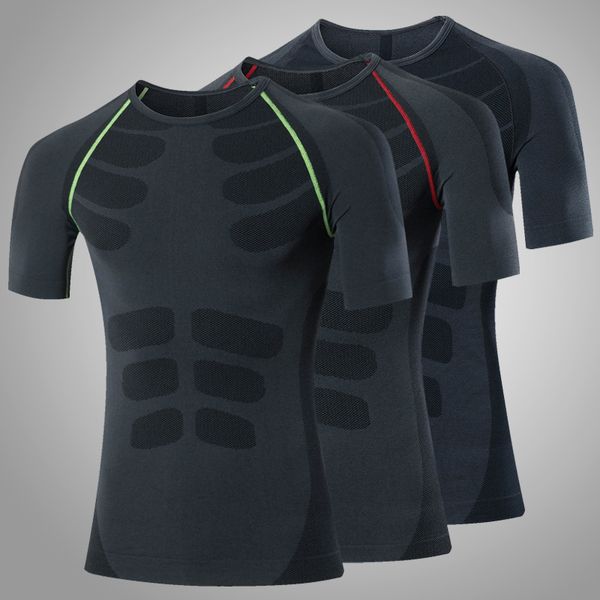 

yuerlian 2019 gym shirt clearance running jersey t shirt compression fitness t quick drying man short sleeve running, Black;blue