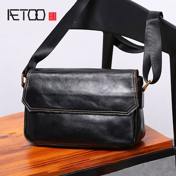 AETOO Cuero De Hombre Bolsa Masculina Solo Tendencia De Compre wdqSY1FxY