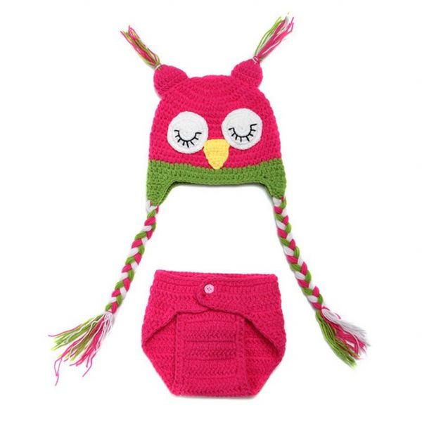 

сладкая девочка фотосессия вязать крючком костюм шапочка + брюки, White