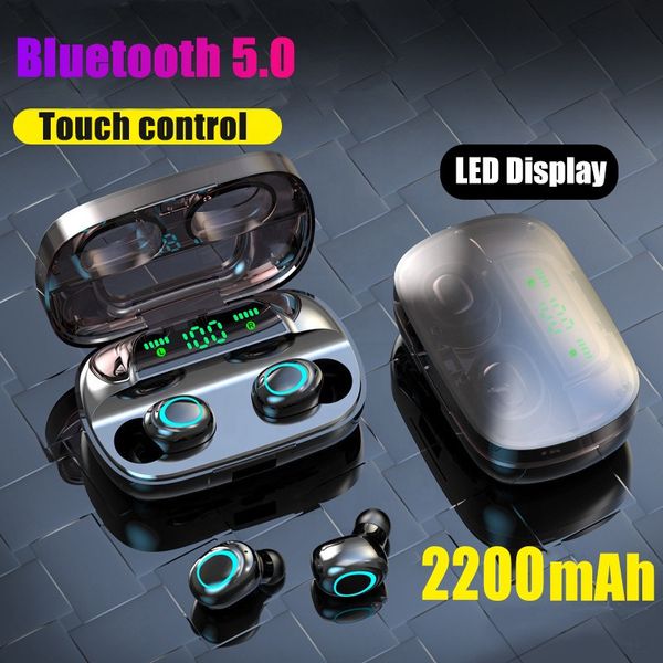 

S11 TWS Earbuds 3500mAh Power Bank наушников LED дисплей Bluetooth 5,0 Наушники Беспроводные HIFI Stereo Gaming Headset с микрофоном