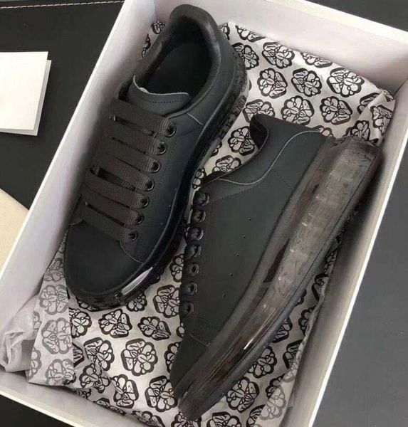 

designer sneacker men women crystal bottom reflective 3m white platform shoes leather suede raised sole luxury trainers flat casual shoes a2, Black