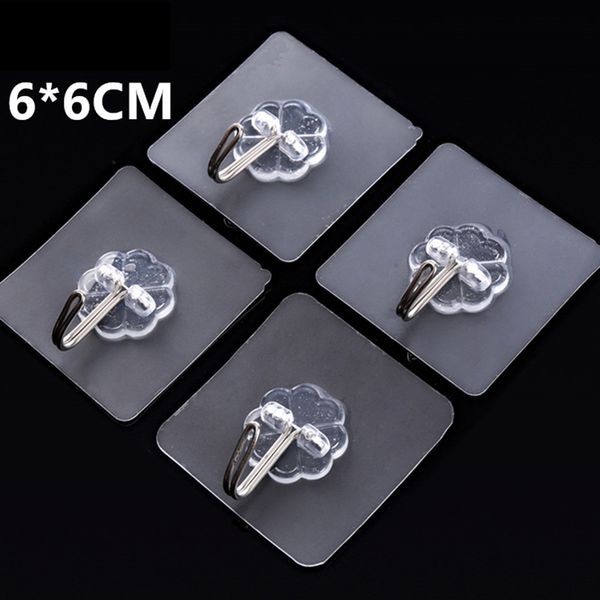 

transparent strong self adhesive door wall hangers hooks for silicone storage hanging kitchen magic bathroom accessories
