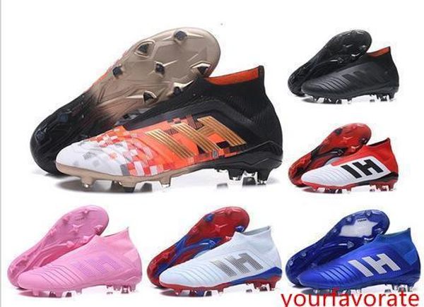 

new arrival mens soccer cleats predator accelerator 18 soccer shoes predator 18 fg football boots chuteiras de futebol messi cheap