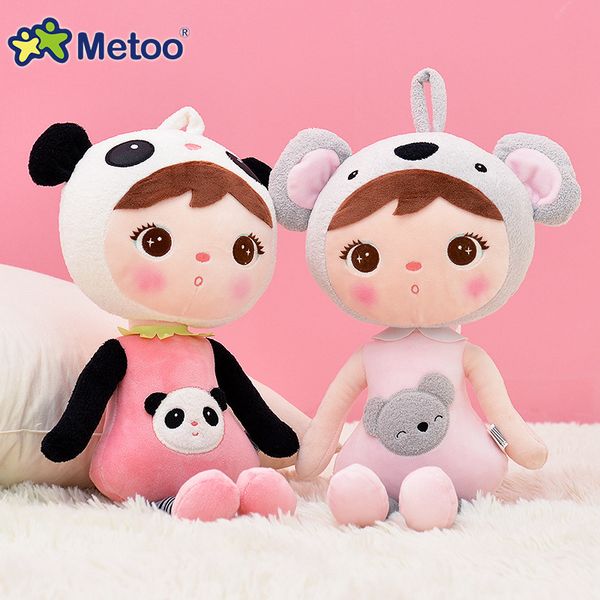 

45cm kawaii stuffed plush animals cartoon kids toys for girls children boys kawaii baby plush toys koala panda baby metoo doll y200111