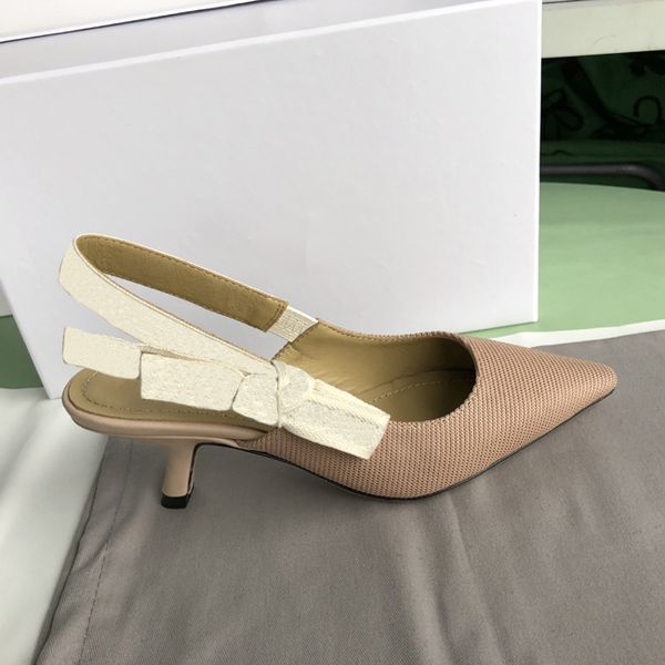 

nude letter bow knot high heel shoes women runway pointed toe low heel shoes woman gladiaor sandals lady brand design mesh flat shoes 9.5cm, Black