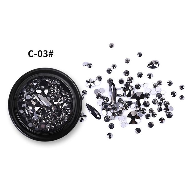 

nail art decorations 3d decoration glitter rhinestone assorted women makeup decals smr88, Silver;gold