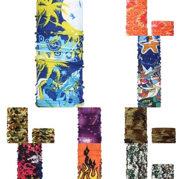 

taia6 ice scarf sunscreen triangle silk printing riding half face mask breathable balaclavas bandana multifunctional mask magic scarf, Black