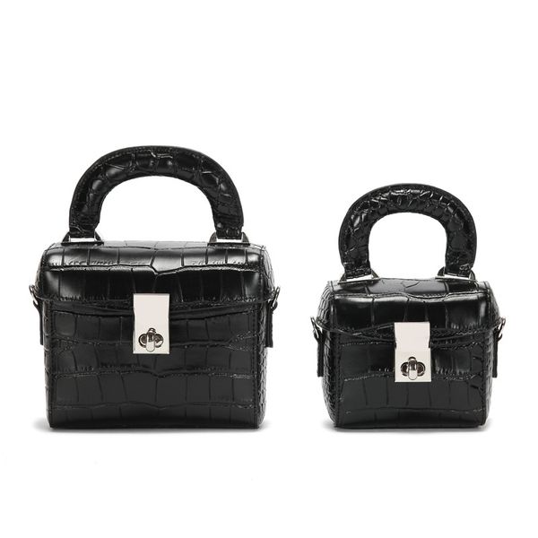 

crocodile box package small package hand bag shoulder bag mini small new