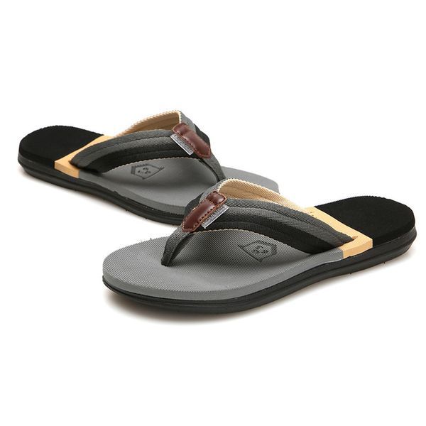 

men's fashion casual flat flip flops slippers beach shoes outdoor antiskid shoes mans footwear terlik kapcie 40ja30, Blue;gray
