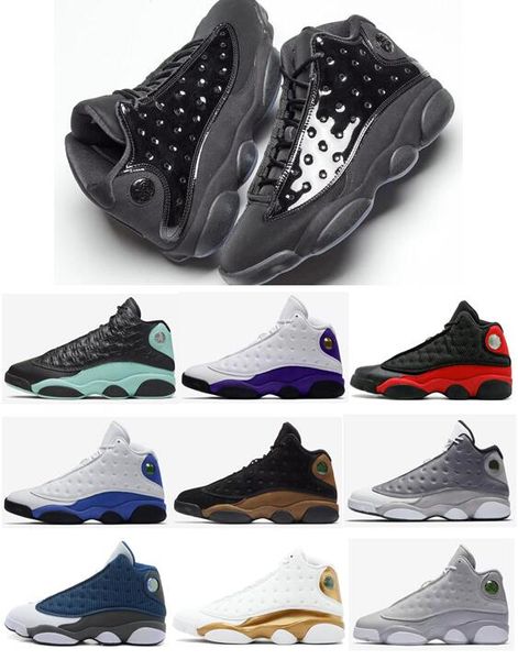 

13 13s cap and gown lakers rivals hyper royal dmp wolf grey basketball shoes men olive brown olive green sports sneakers with box