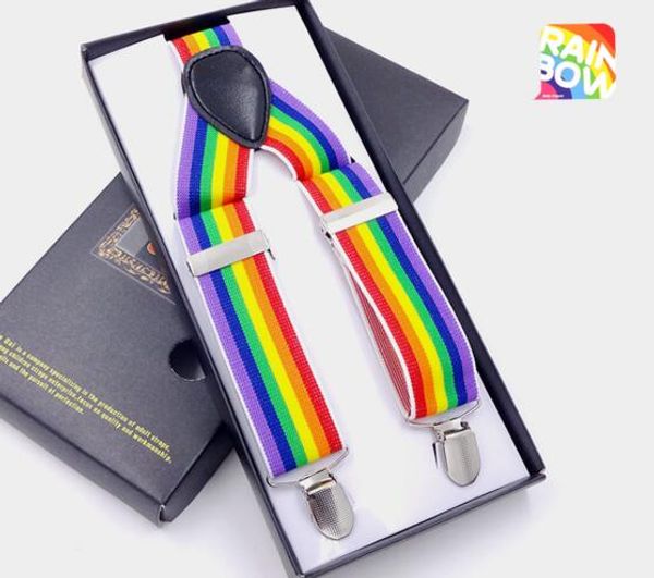 

rainbow strap models 3 clips 3.5cm wide 120cm long ing, Black;white