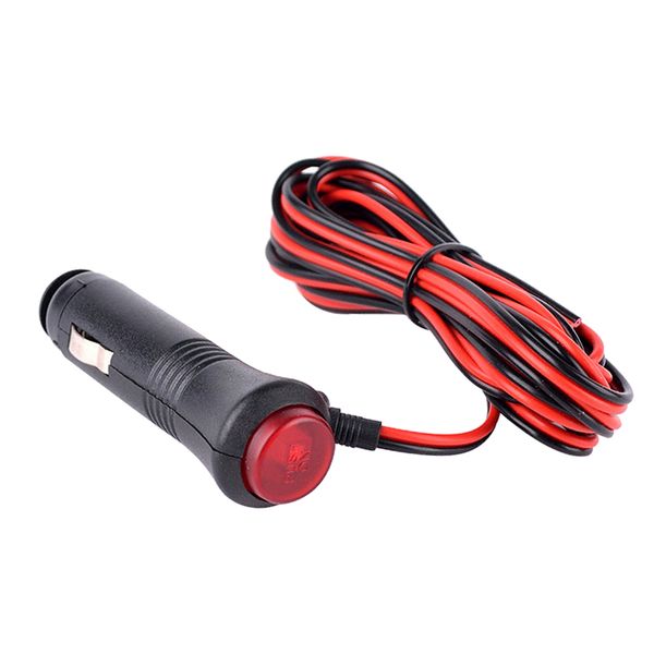

pair 12v 24v car cigarette lighter power supply cord connector with switch