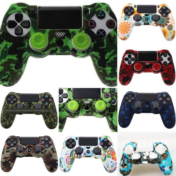 

jowhz 9 pro 1 шипованных против скольжения силиконовый чехол кожи для sony playstation тисках 4 ps4 ds4 в тонкий контроллер dualshock палочк