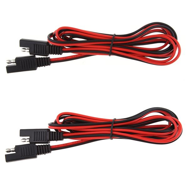

2x 18awg sae extension cable - sae to sae cord dc power automotive connector