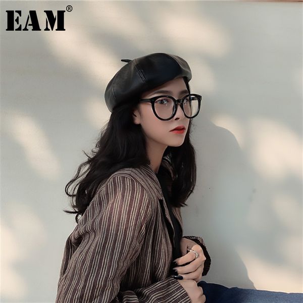 

eam] women pu leather brief multicolor fishermen hat new round dome temperament fashion tide all-match spring autumn 2019 1h283
