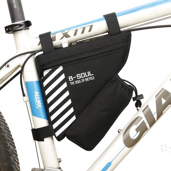 

waterproof triangle bike bag water bottle pouch bicycle front tube frame bags saddle pocket mtb cycling accessories rr7349