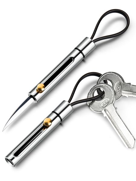 

sj mini carabiner metal keychain waist hook mountaineering buckle tactical tool key chain for keys men car women bag accessories, Silver