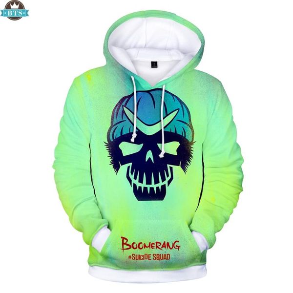 

suicide squad 2020 women/men trendy hoodies 3d print hooded sweatshirts casual streetwear sweatshirts suicide squad fashion wear, Black